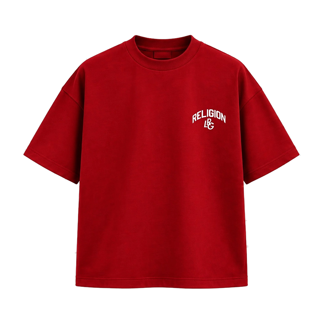 T-shirt Religion RLG de Religion, rouge, vue de face